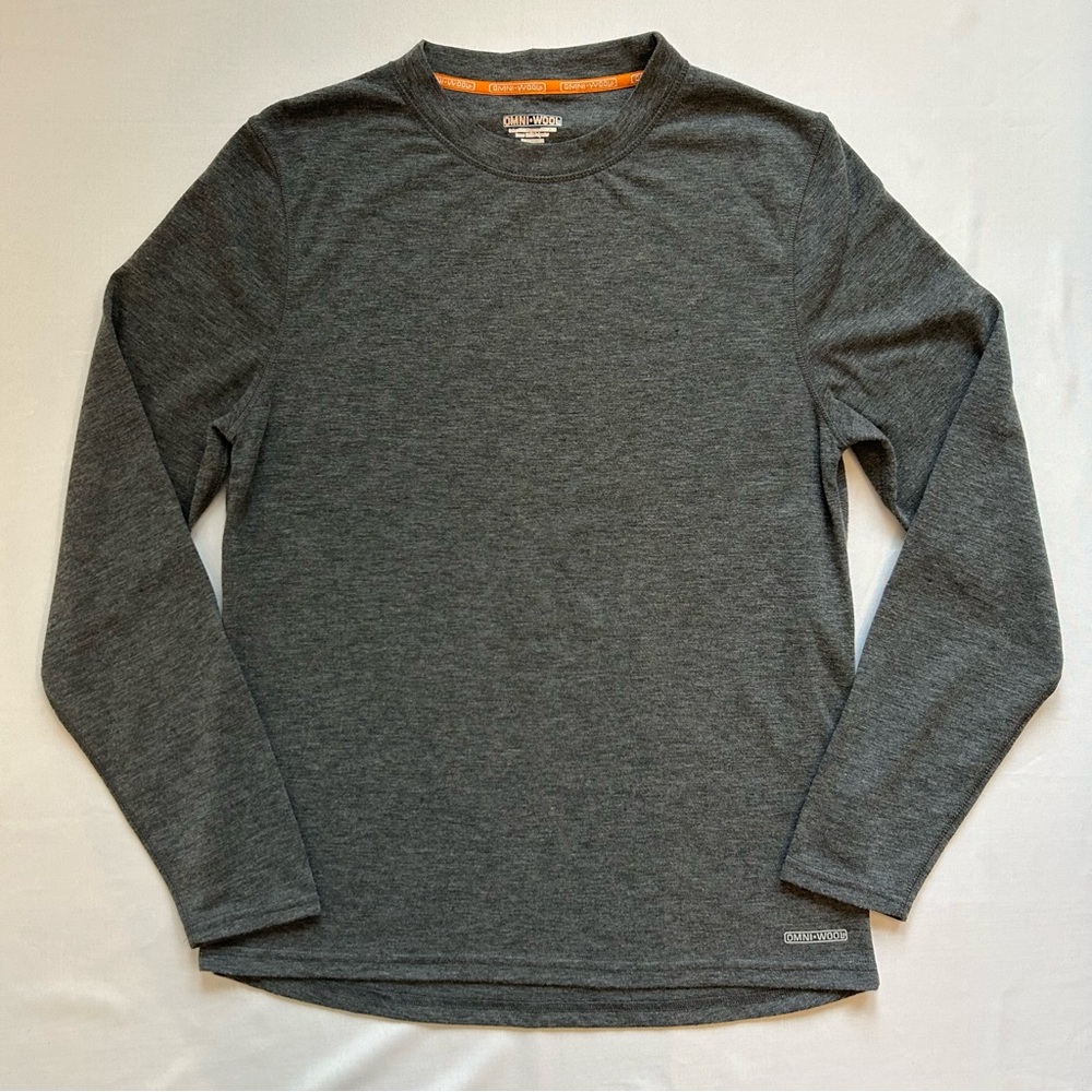 Omni Wool Long Sleeve Base Layer Top Grey X-Large